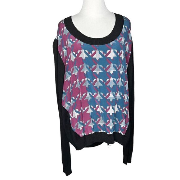 Rebecca Minkoff Houndstooth Hi Low Top Large - Picture 1 of 7